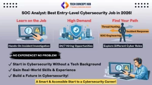 SOC Analyst is the best option for freshers to start career into cybersecurity.